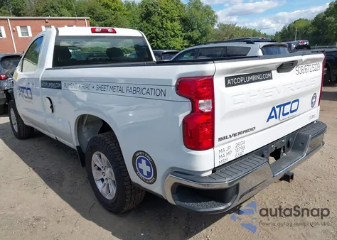 2020 Chevrolet Silverado 1500 2Wd Long Bed Wt z USA, uszkodzony, nr VIN 3GCNWAEFXLG284633
